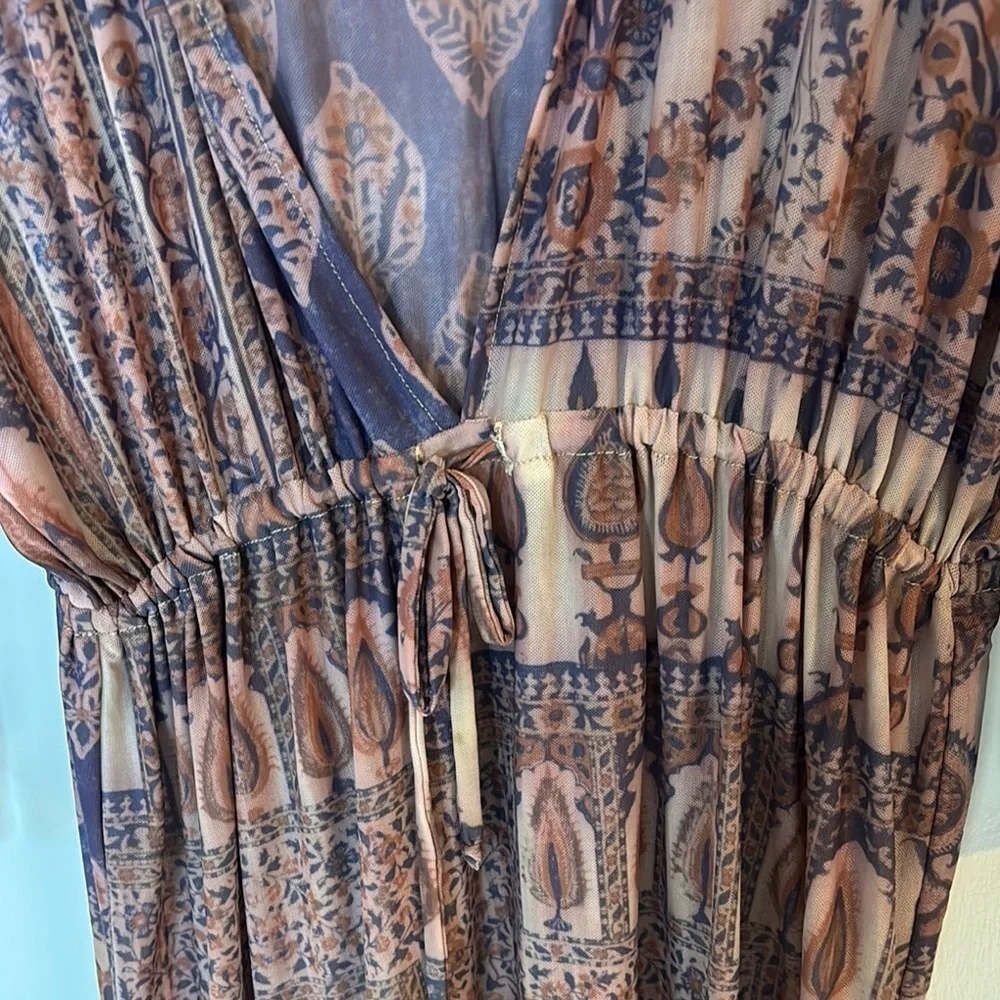 Chaser Sundress Coverup Women Sz Medium Mesh Resort Beach Poolside Boho Hippie